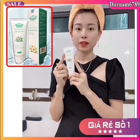 Sữa rửa mặt có bọt beauty queen làm sạch lớp bụi bẩn, chất nhờn trên da mặt
