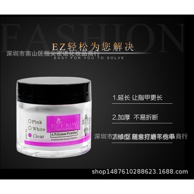 Bột mỹ Ezflow đắp móng bột nhúng làm hoa 28g