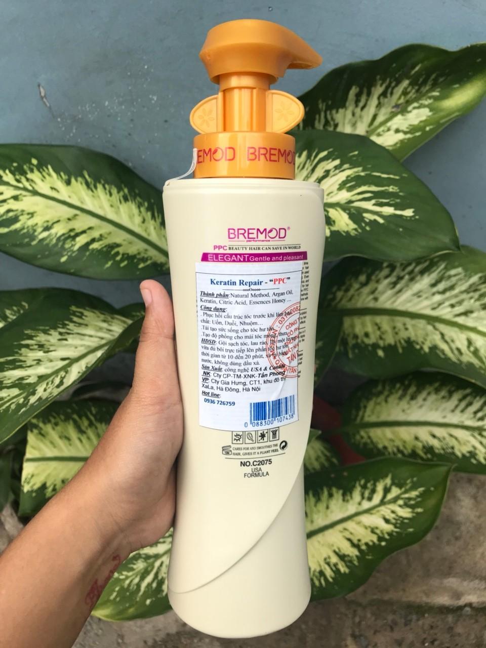Keratin PPC kem siêu phục hồi tóc hư tổn 750ml