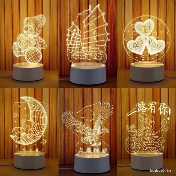 ĐÈN NGỦ 3D NHIỀU MẪU HOTTREND