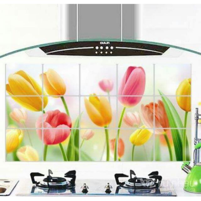 Decal Dán Nhà Bếp Cách Nhiệt Chống Nước, Chống Dầu Mỡ , Giấy Dán Cách Nhiệt Trang Trí Nhà Bếp ,Không Thấm Nước Dầu Mỡ , Decal Dán Tường