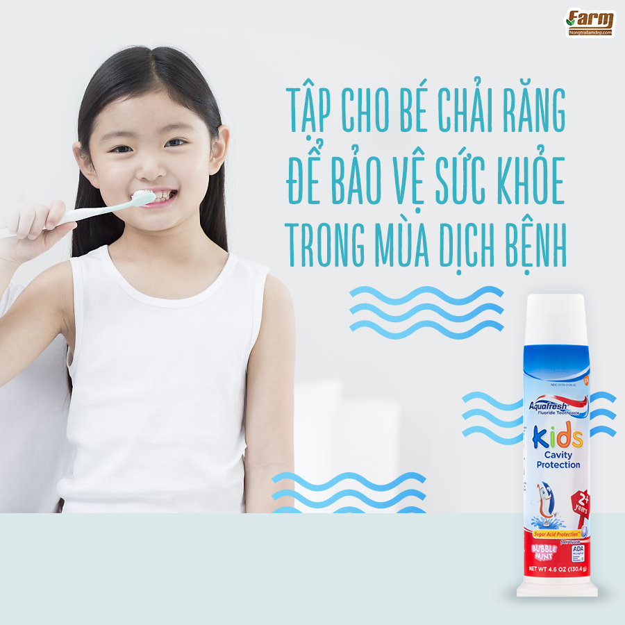 Kem Đánh Răng Aquafresh Kids Cavity Protection Mỹ (130,4g)