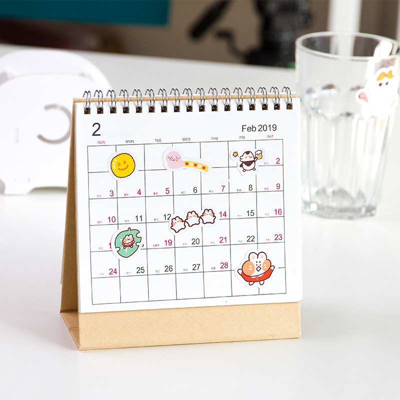 [6 Mẫu] Bộ 40 Miếng Dán Sticker Hình Thỏ Siêu Đáng Yêu