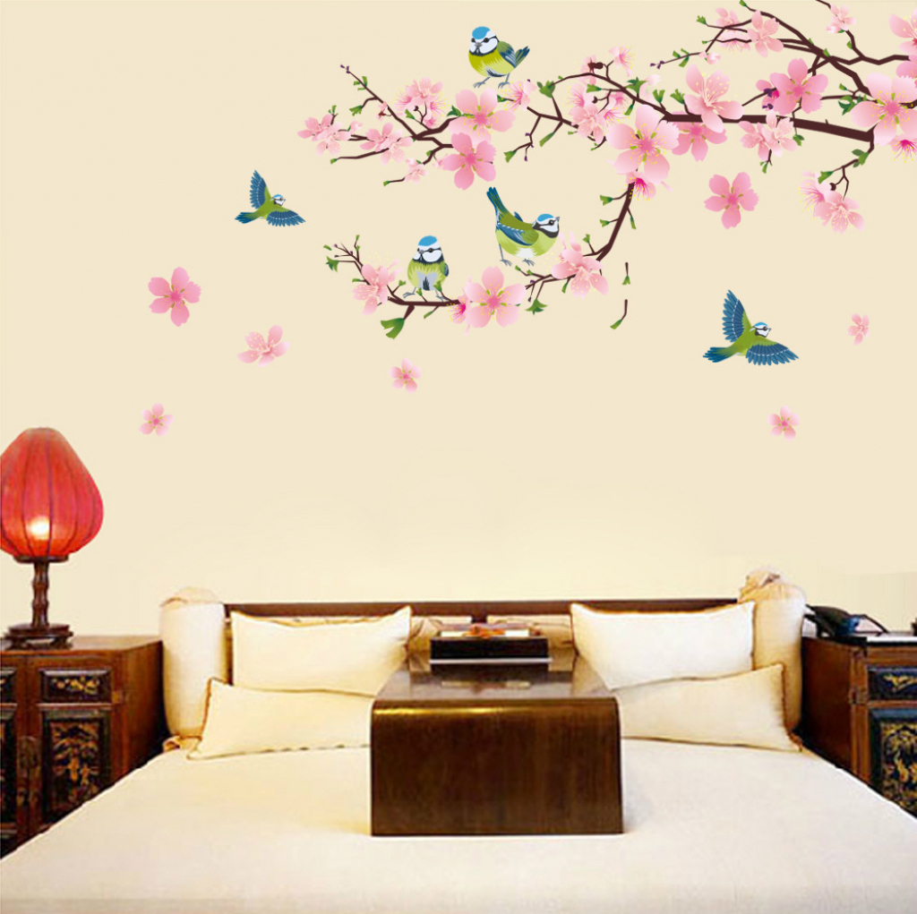 [HCM]DECAL DÁN TƯỜNG TẾT CÀNH ĐÀO HỒNG 2