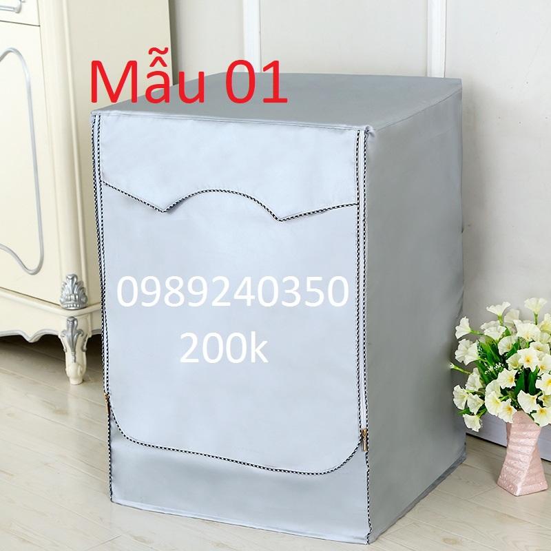 Vỏ Bọc, Áo Trùm Máy Giặt Lồng Ngang (Cửa Trước) Vải Bạt Bền Đẹp Chống Nước