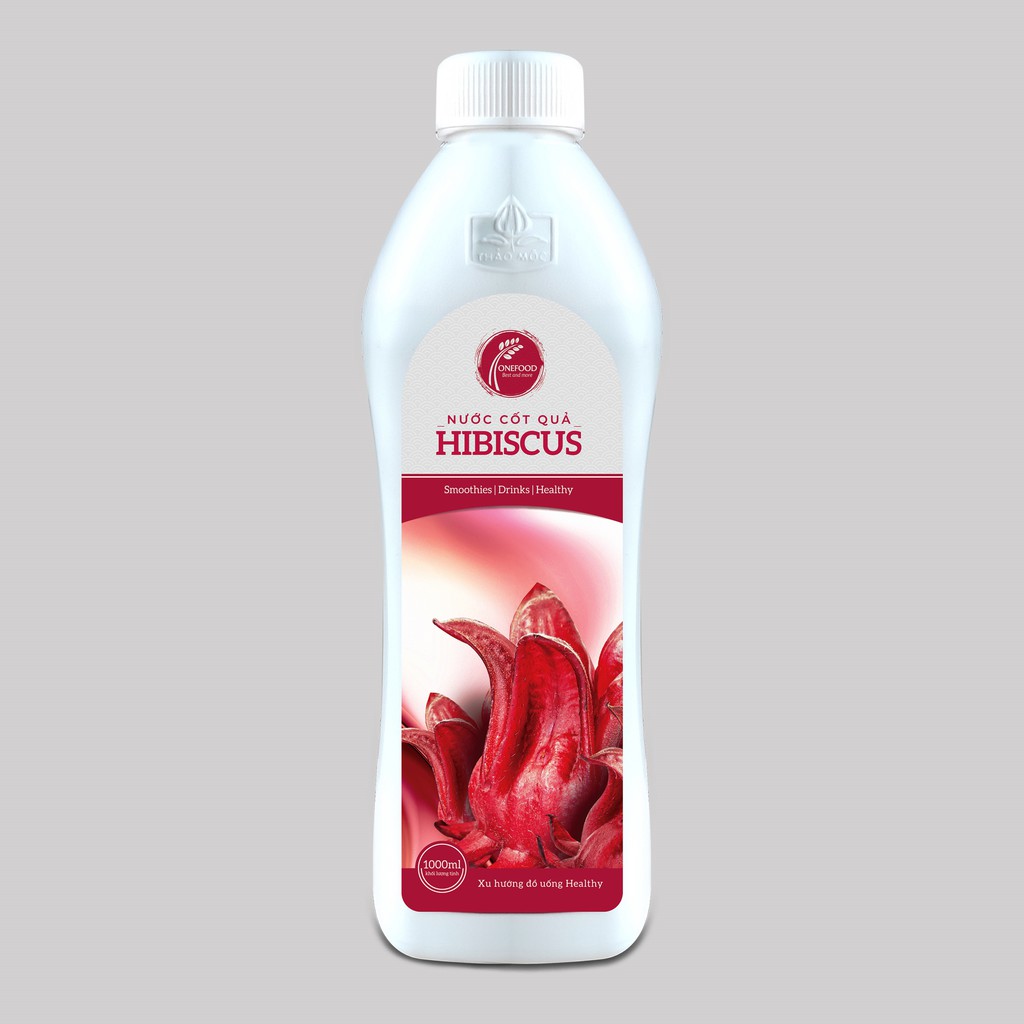 Nước cốt quả Hibiscus chai 1L - Syrup Hibiscus chai 1L