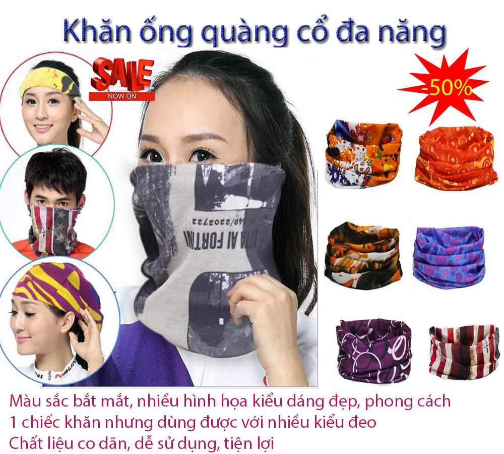 Combo 3 Khăn Đa Năng Đi Phượt Dạng Ống (Mẫu Ngẫu Nhiên)