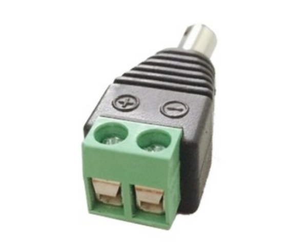 Jack nguồn DC sang Domino 2 jack 5.5 DC đực và cái, đầu nối dây, nguồn điện. Jack nguồn DC