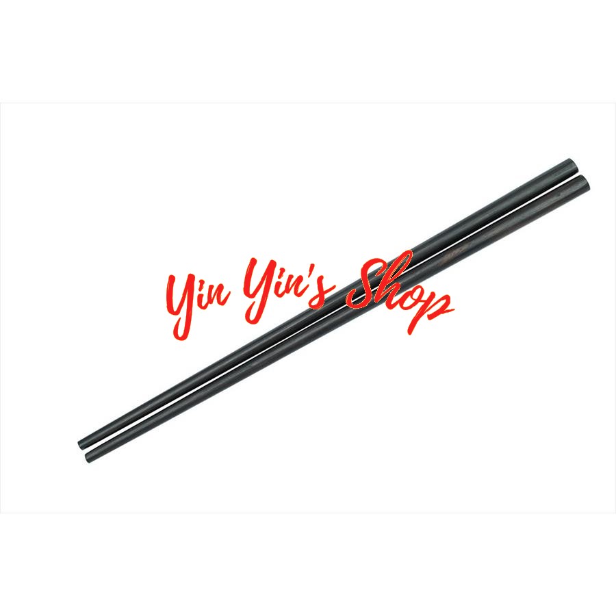 Vỉ 10 Đôi Đũa Gỗ Sumo Màu Đen Dài 24Cm