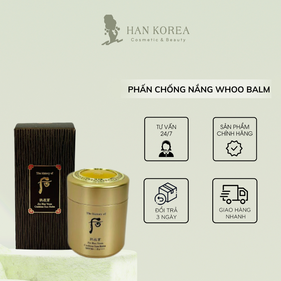 Phấn chống nắng WHOO balm spf50 pa+++