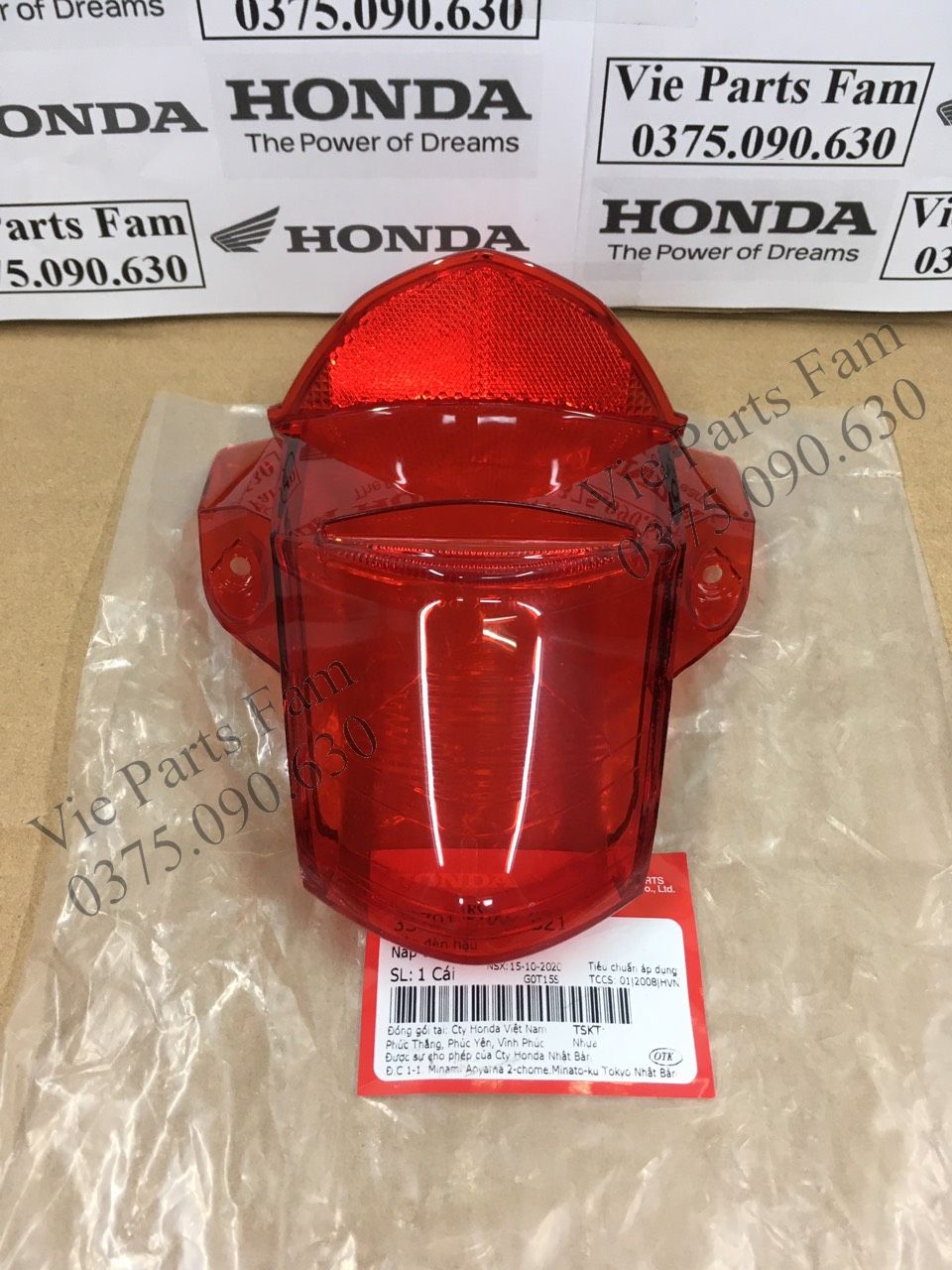 Nắp đèn hậu wave s110, rsx 110, rs 110 chính hãng honda
