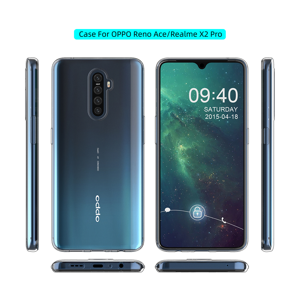 Ốp dẻo trong suốt cho Realme X2 Pro (Hàng loại A)