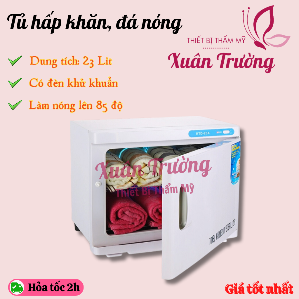 Tủ hấp khăn tiệt trùng RTD - 23A | Tủ hấp khăn, hấp dụng cụ, hấp đá cho spa