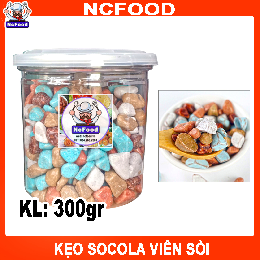Kẹo Socola Viên Sỏi 500g