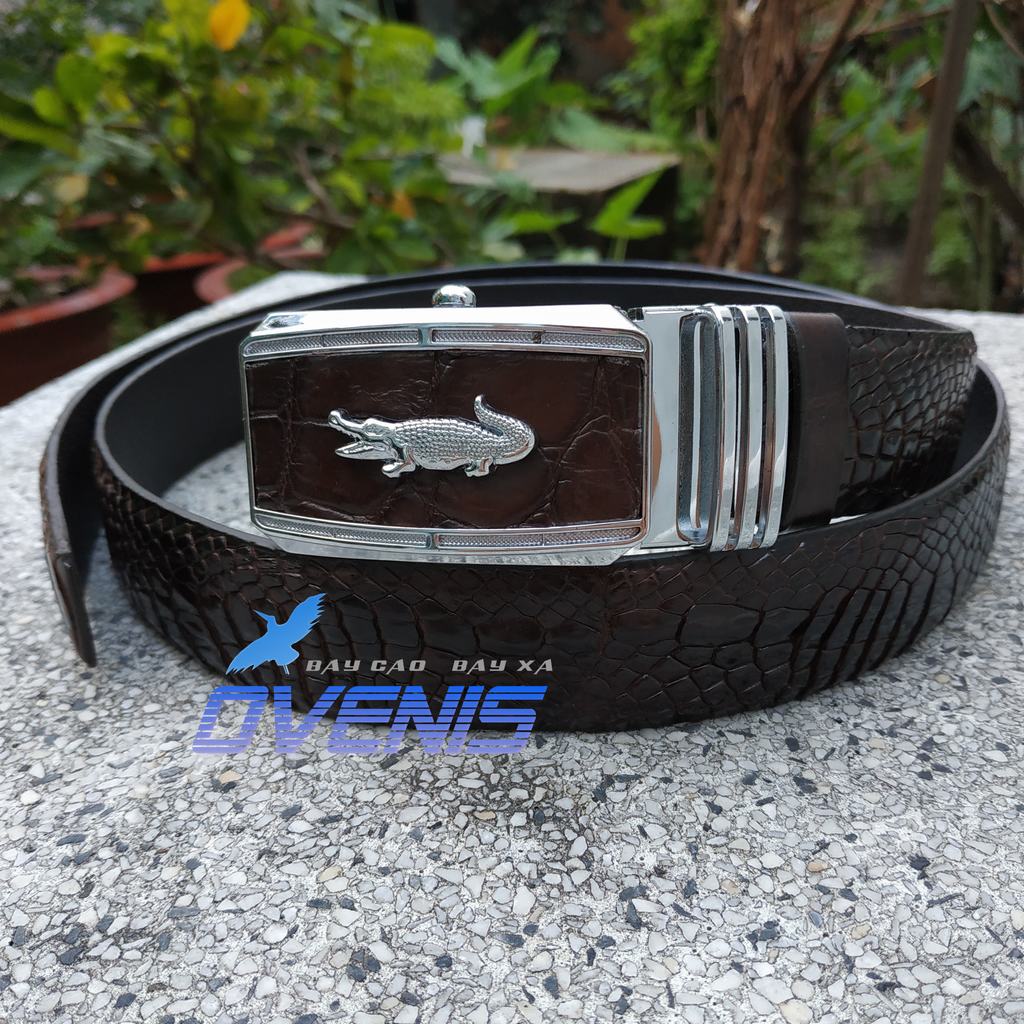 [FREE SHIP] Thắt Lưng Da Cá Sấu [DA HÔNG CÁ SẤU RẤT ĐẸP VÀ MỀM] Kích Thước 3.5 x 120cm Dễ Sử Dụng!