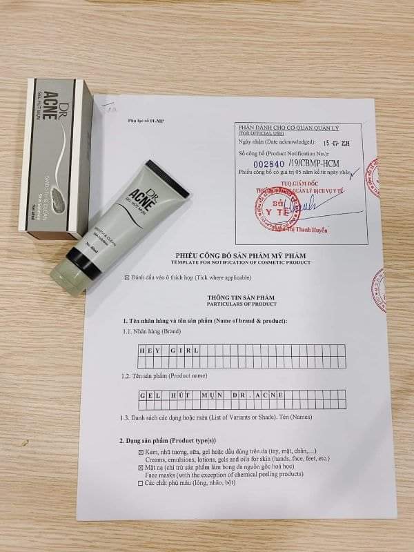 Gel Lột Mụn Đâu Đen Dr Acne 40ml