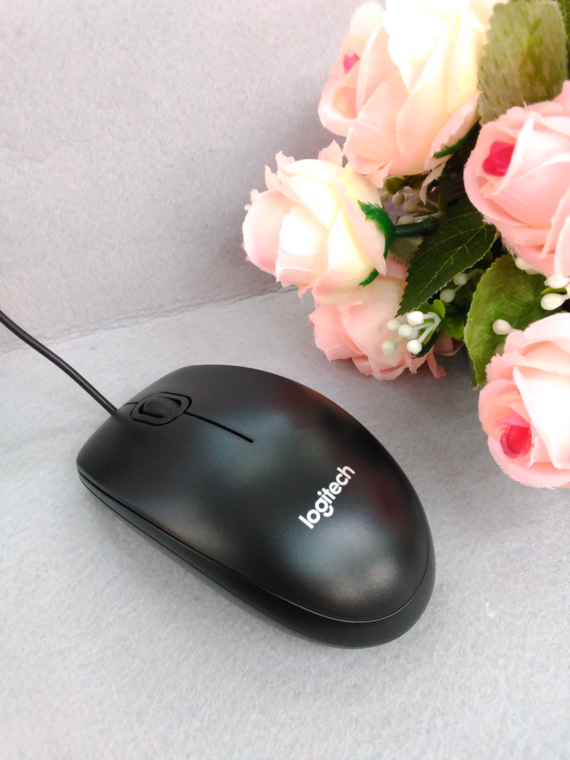 Chuột Máy Tính Có Dây Logitech B100 chính hãng