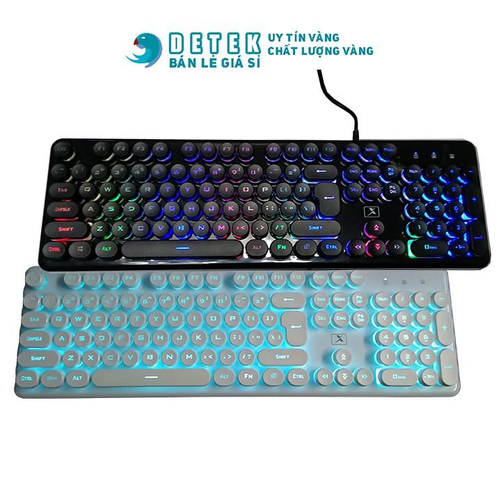 có video  Bàn phím keycap tròn Classic K100 K620 LED siêu đẹp