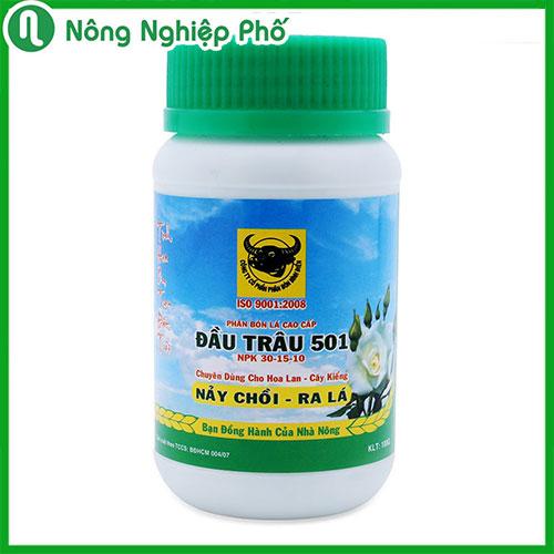 Phân bón lá Đầu Trâu MK 501 (30-15-10) - Lọ 100 gram - Nông Nghiệp Phố