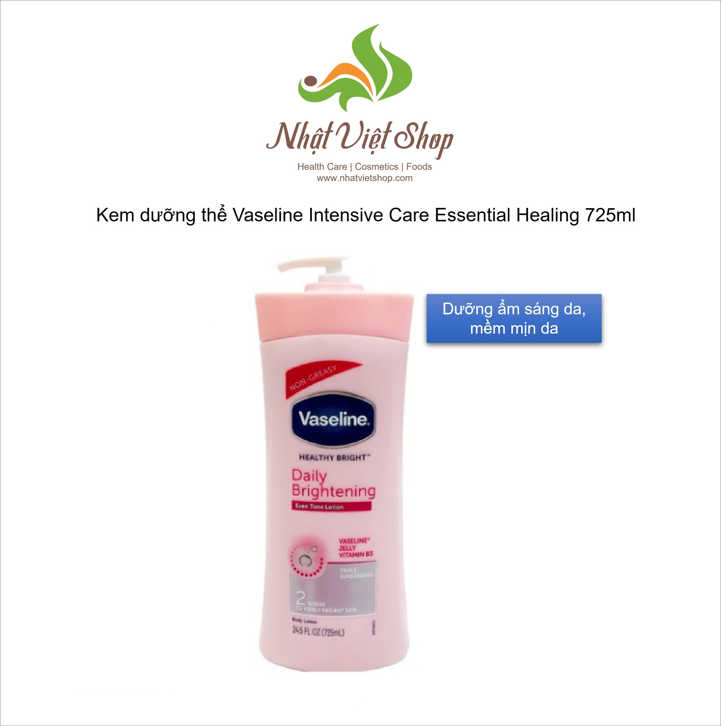 Dưỡng thể Vaseline Mỹ 725ml