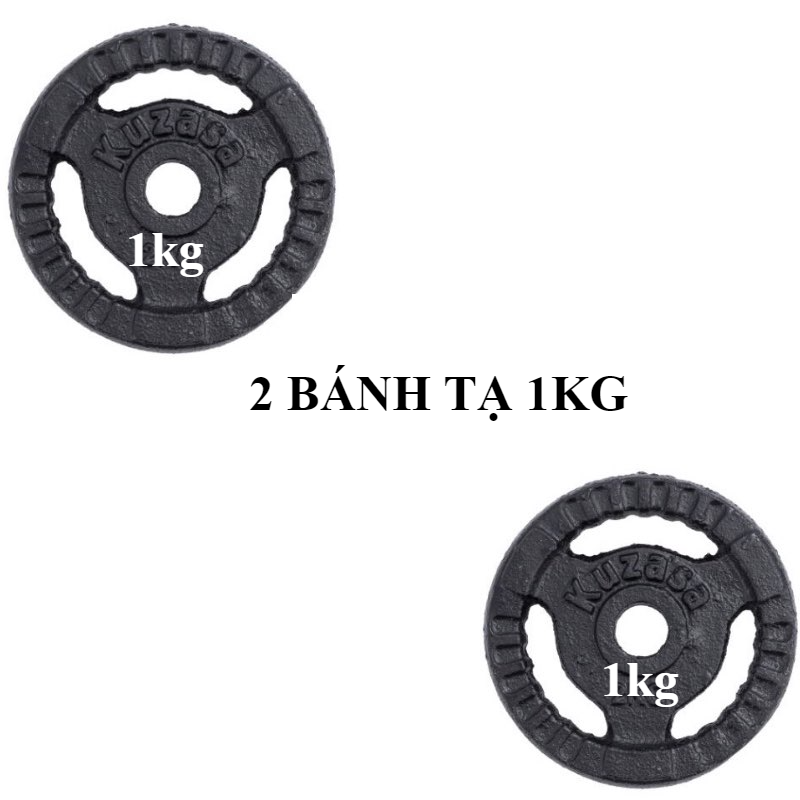 Bộ 4 Miếng Tạ Gang 1kg Phi 27