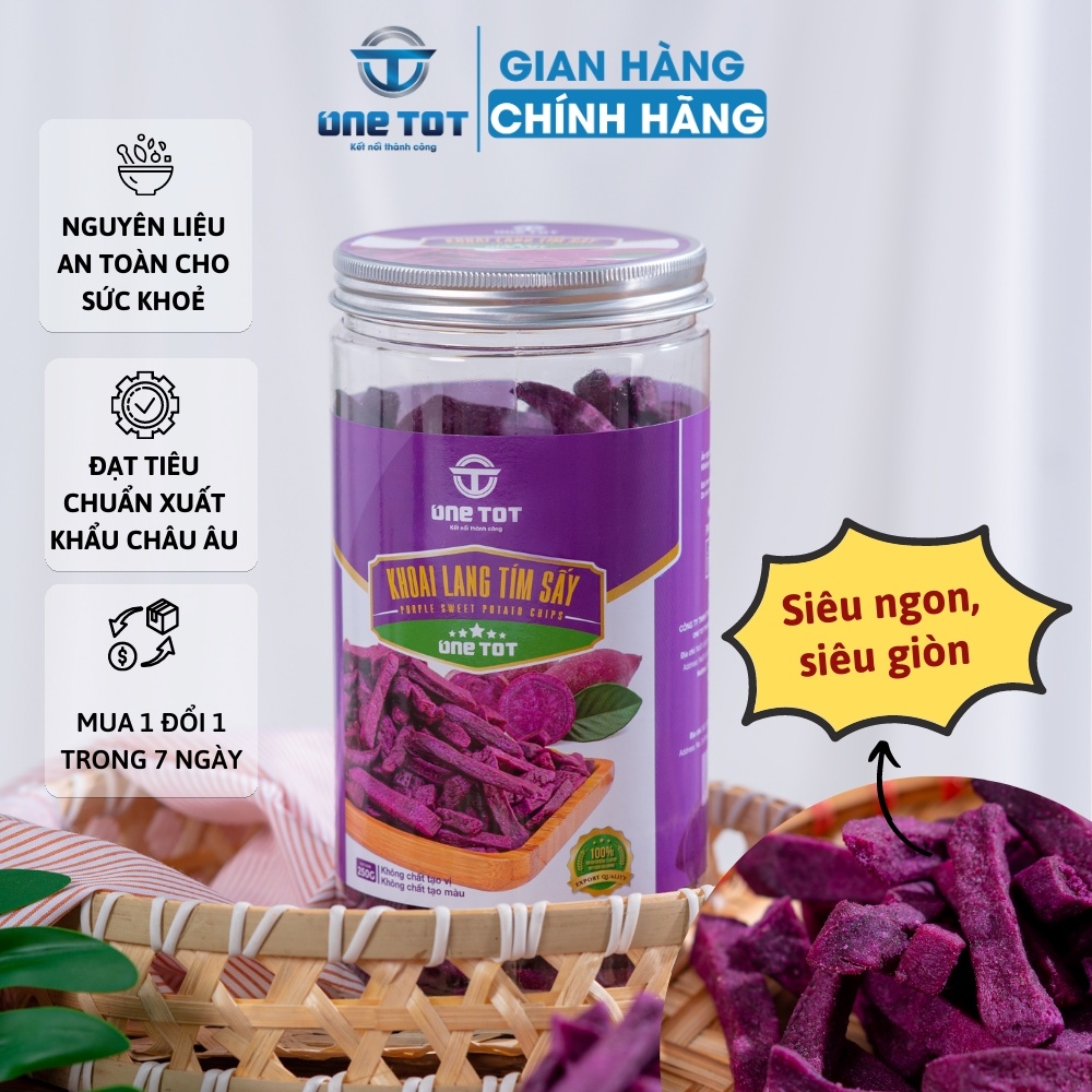 Khoai lang tím sấy giòn One Tot 250g