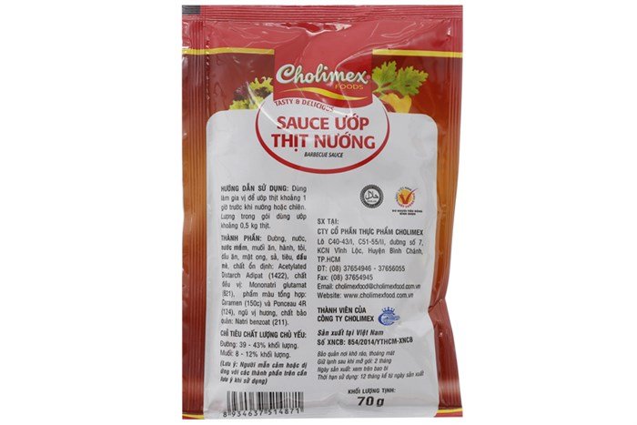 COMBO 5 gói Xốt ướp thịt nướng Cholimex 70g