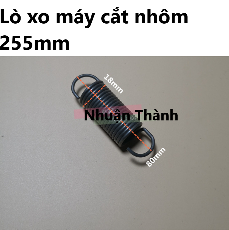 Lò xo máy cắt nhôm 255mm/ Lò xo máy cắt gổ 255mm (có kích thước trong ảnh)