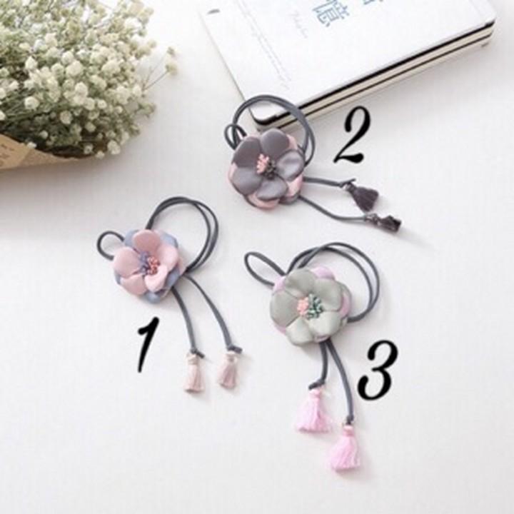 Buộc tóc hoa rơi tiểu thư Hàn quốc cột tóc cổ trang dễ thương