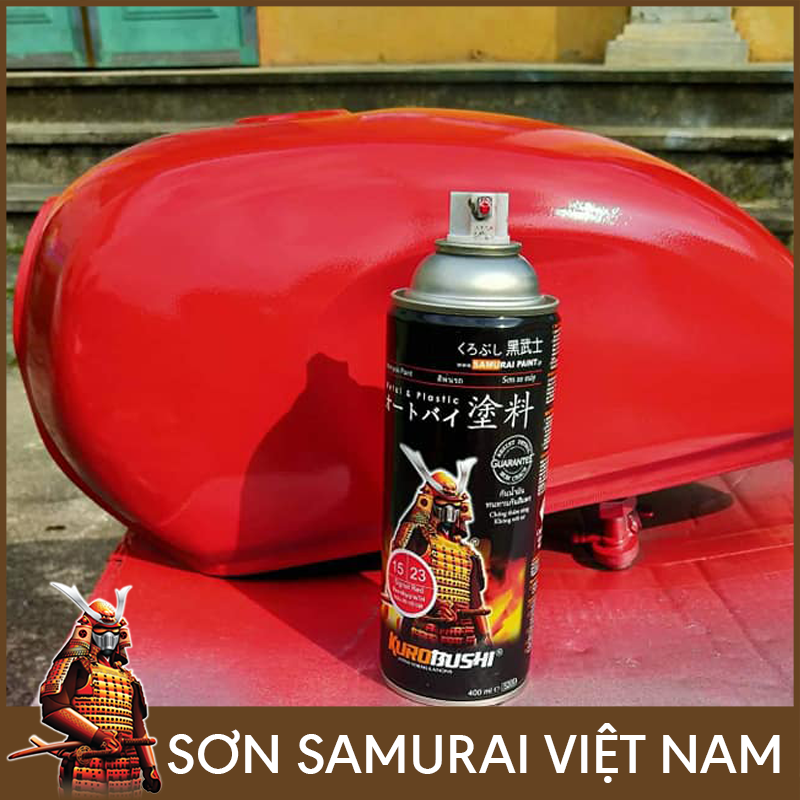 Chai sơn màu đỏ nổi bật 23