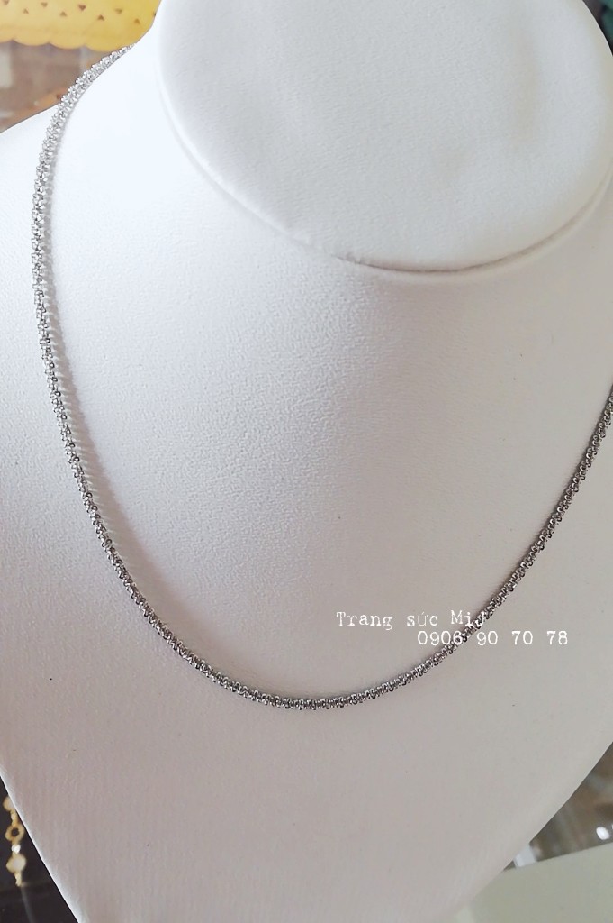 DÂY CHUYỀN TITAN BÍNH XOẮN TRẮNG