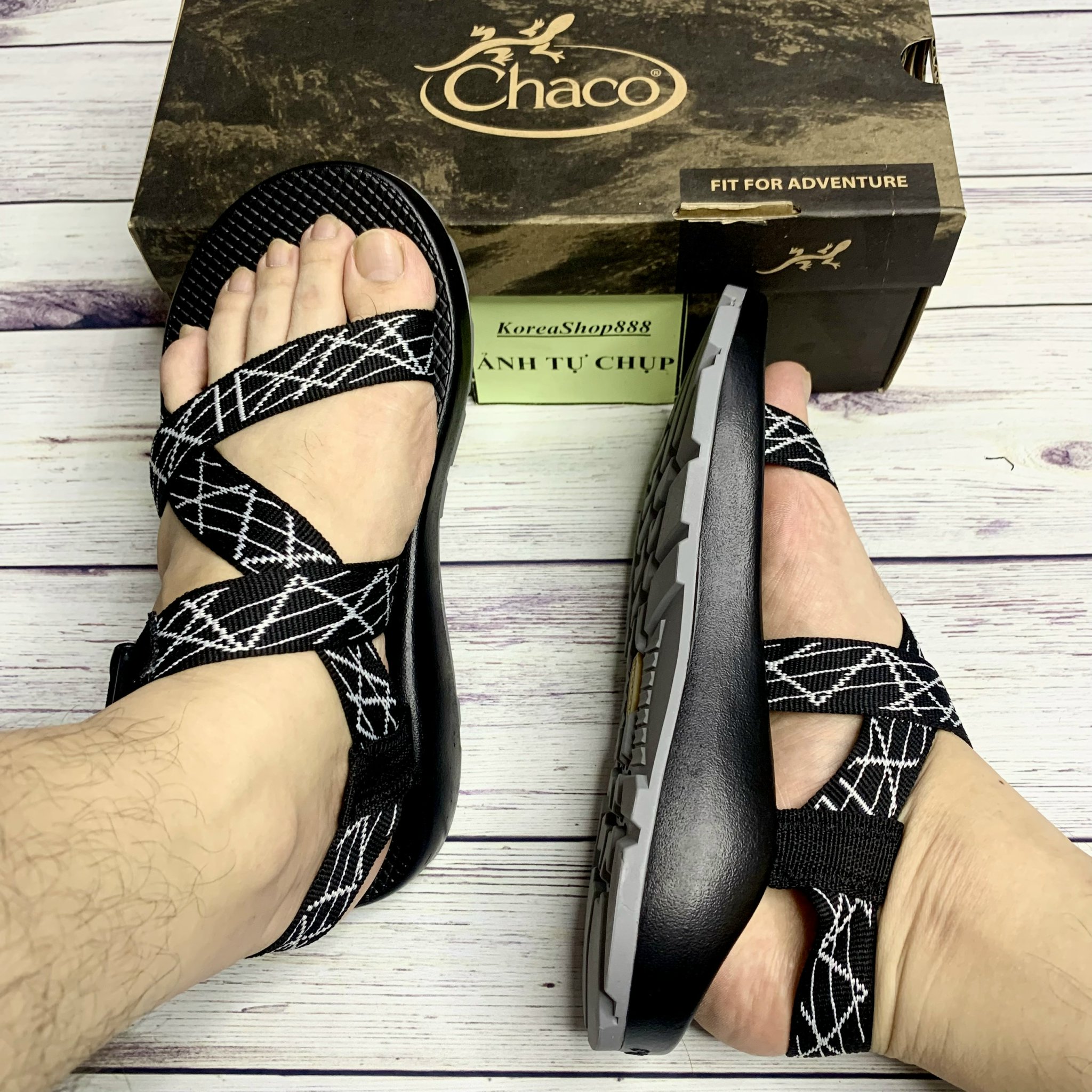 Dép Xăng Đan Nam Nữ Chaco Quai Dù Mã D38