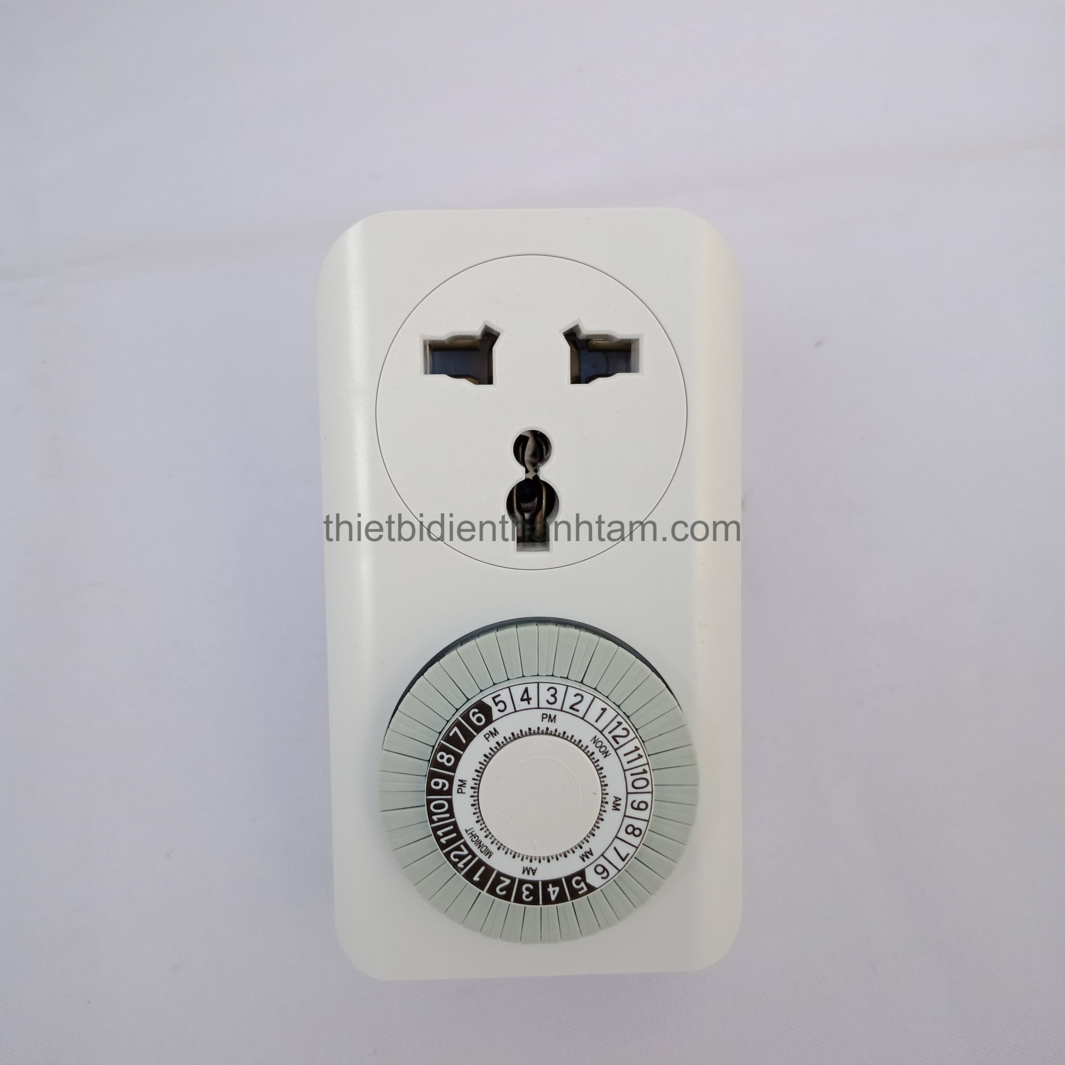 Ổ cắm hẹn giờ tắt - mở thiết bị điện 24h, mt01a 220vac 16a