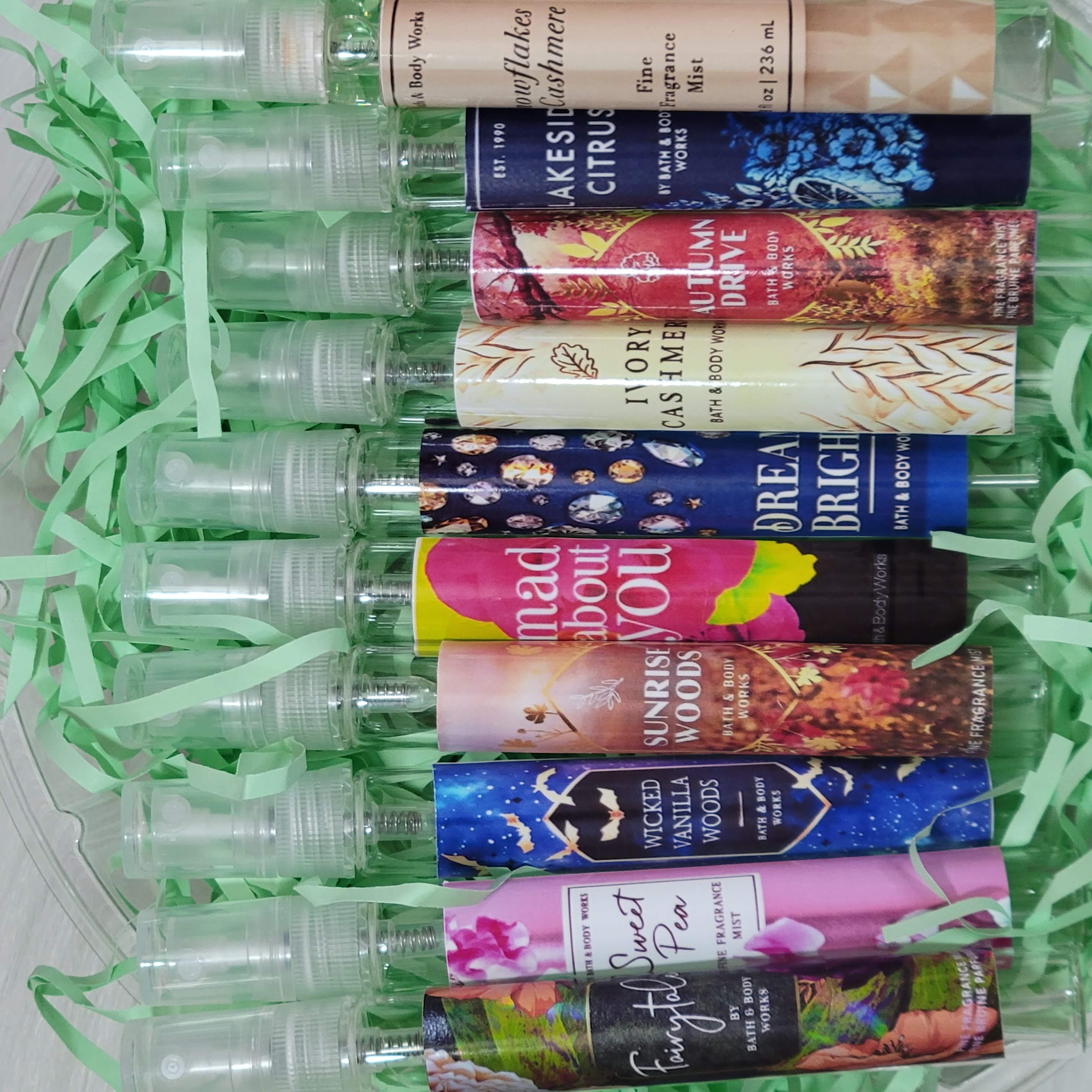 Xịt thơm body mist chiết Bath and Body Works 10ml