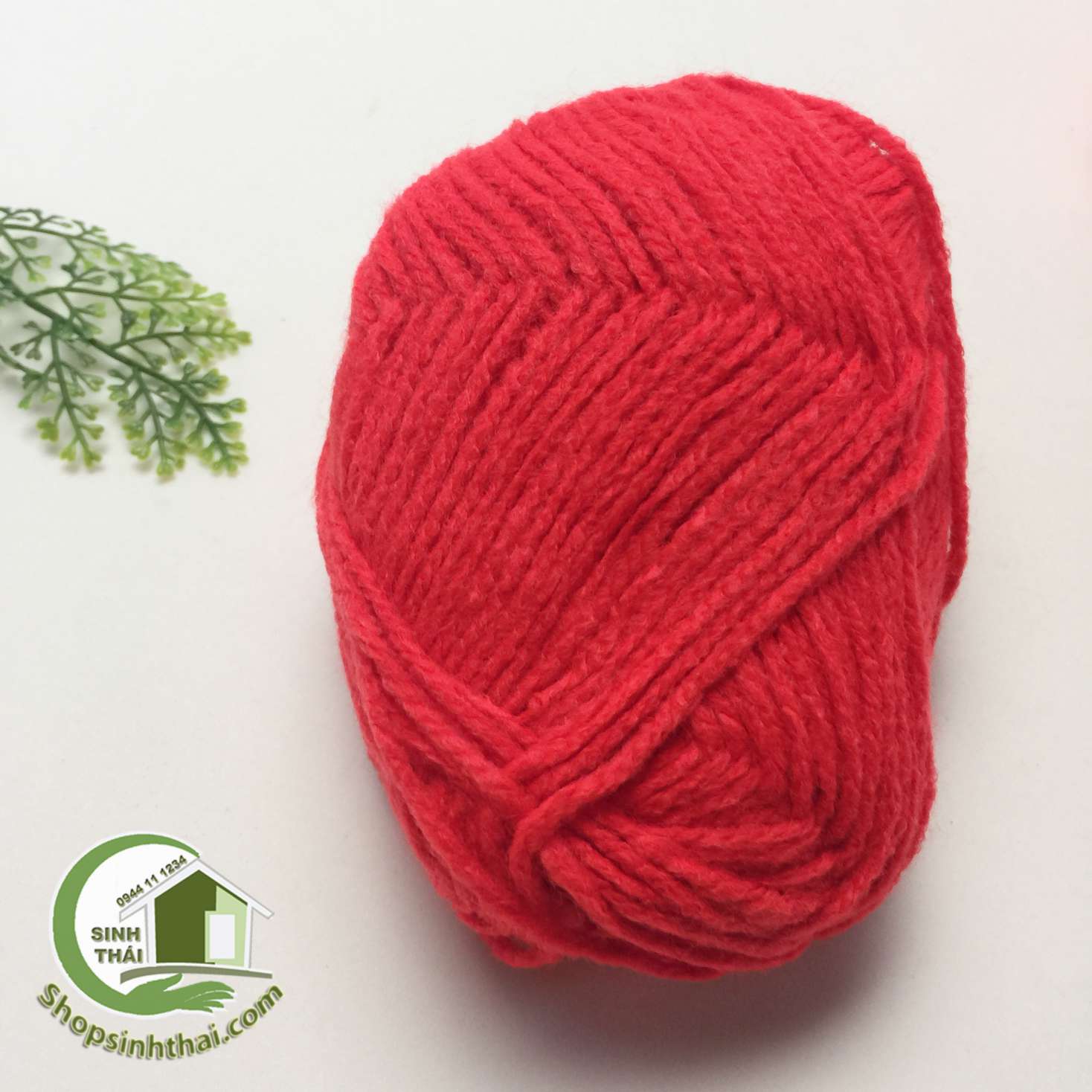 [HCM]Len sợi đan móc màu đỏ