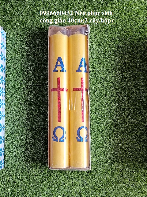 Nến phục sinh cao 40cm nến thắp sáng gia đình công giáo