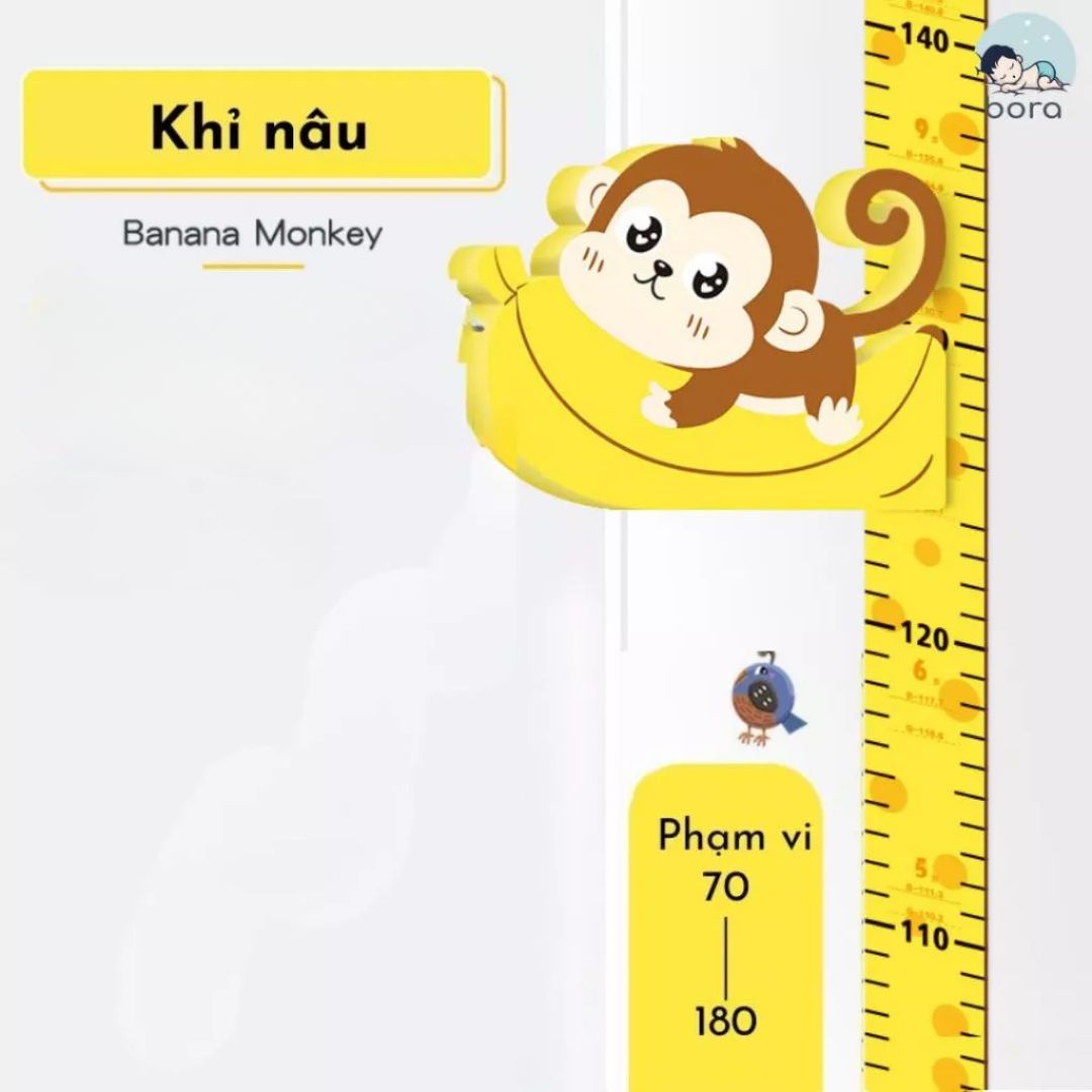 Thước đo chiều cao dán tường cho bé