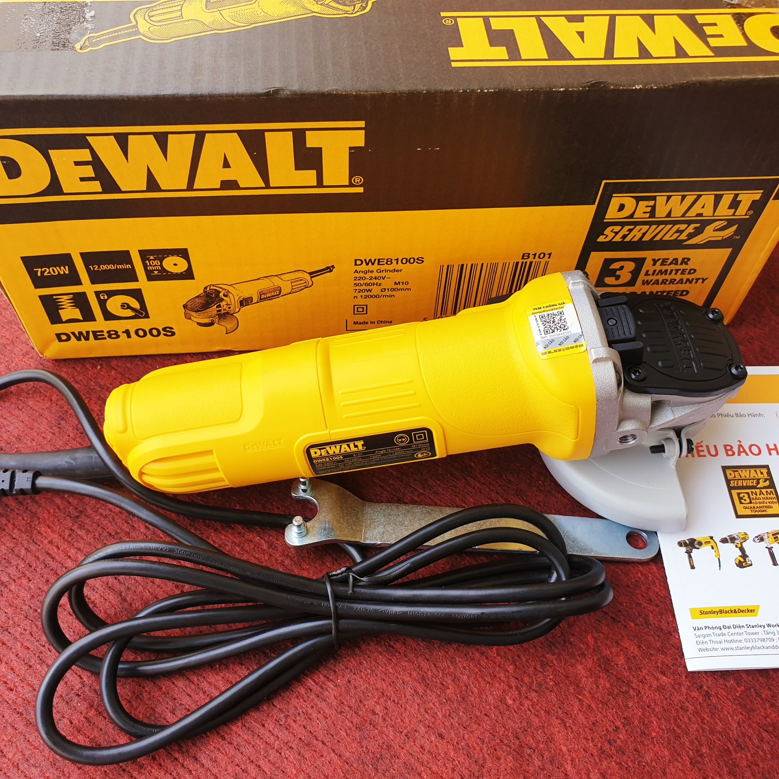 [HCM]Máy mài góc Dewalt DWE8100S công tắc trượt
