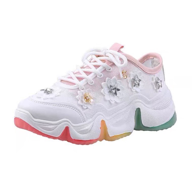 Giày sneaker nữ đế pha hot trend 2 màu nâu,đen