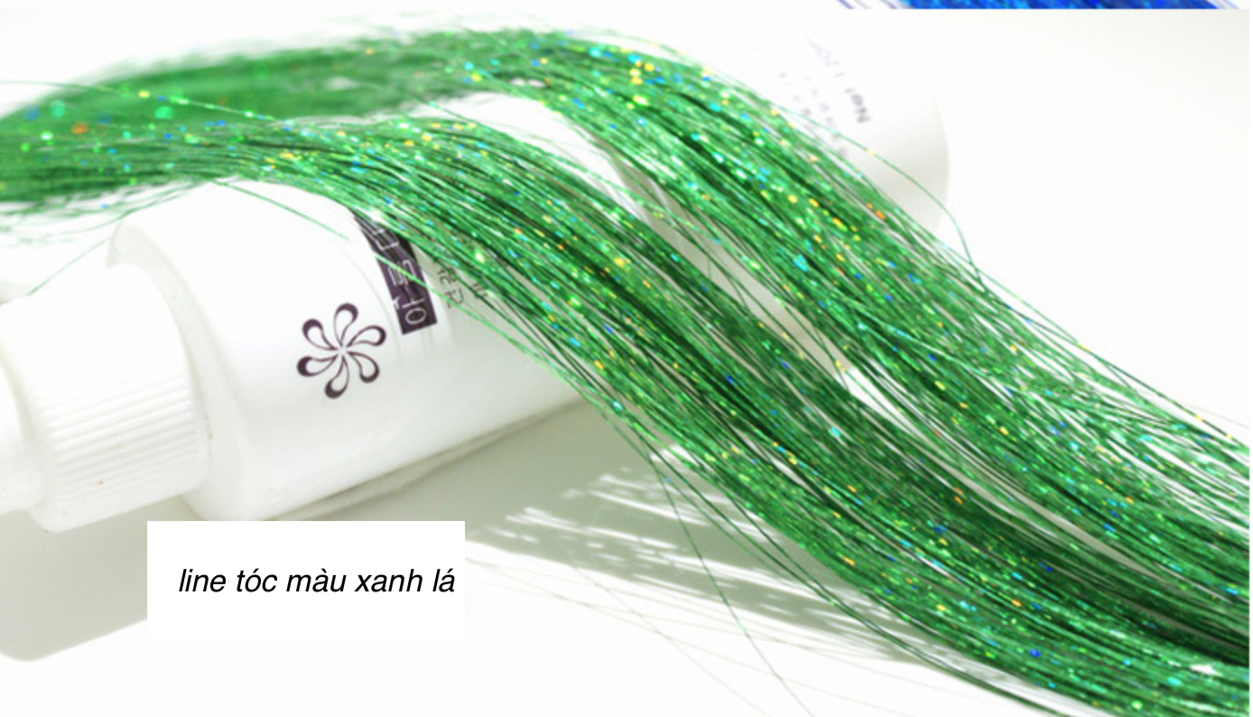 [HCM]Line tóc kim tuyến cột( 1 tép dài từ 120cm) mua 5 tặng 1 line