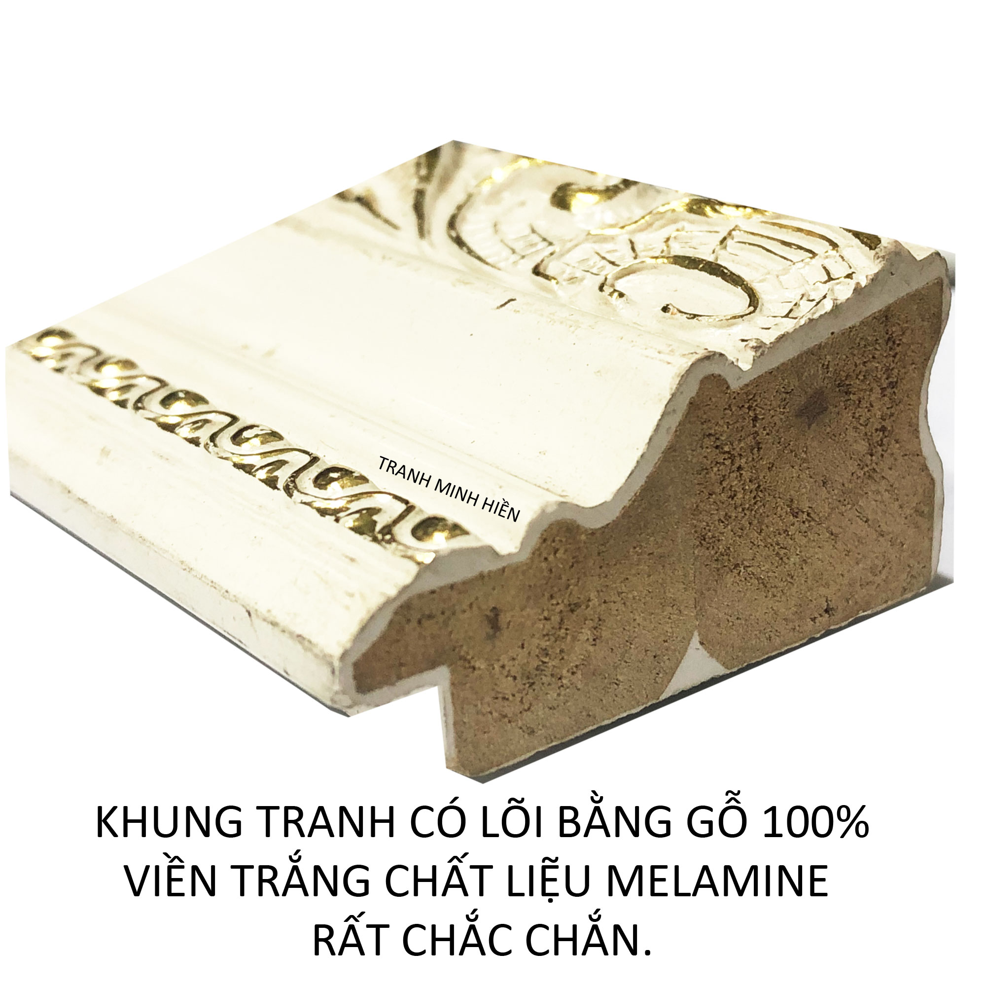 Tranh treo tường - Phu Thê Viên Mãn 08 - Tranh Minh Hiền (KHUNG GỖ - 60 x 70cm)