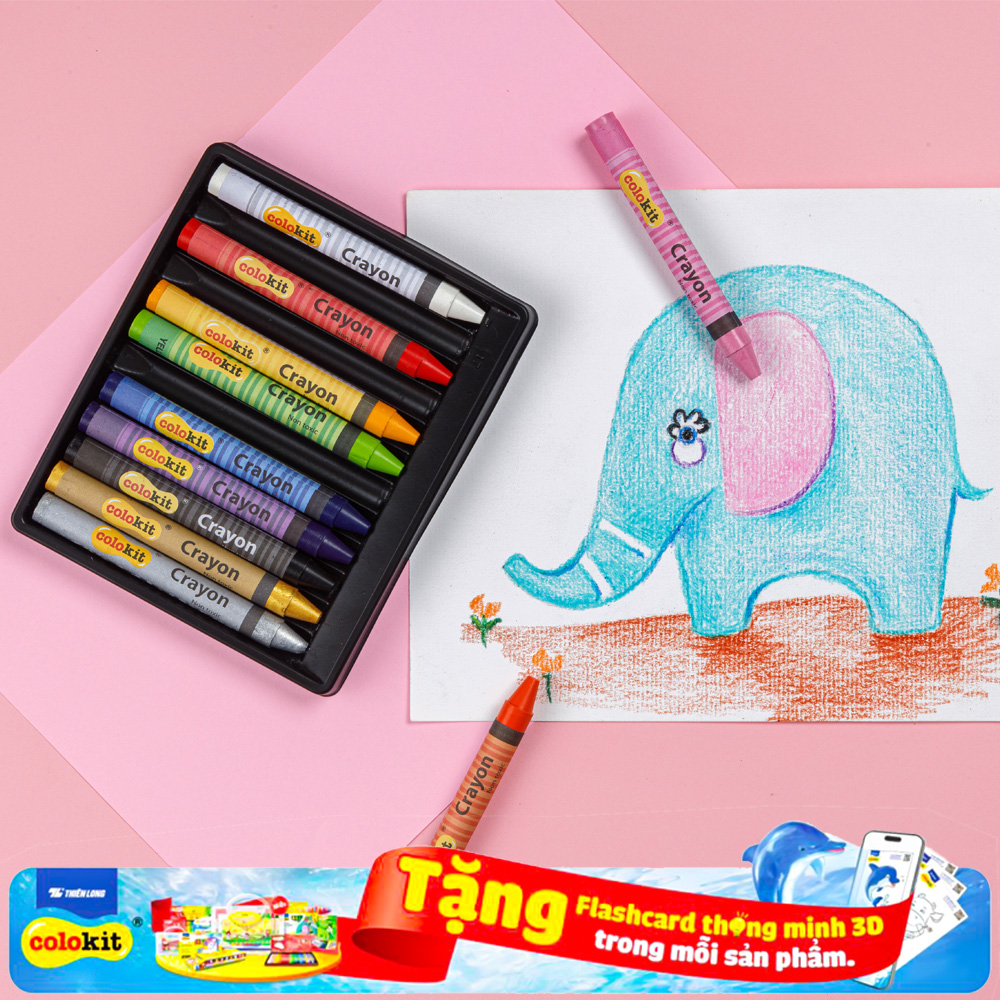 Bút sáp màu jumbo colokit cr-c034