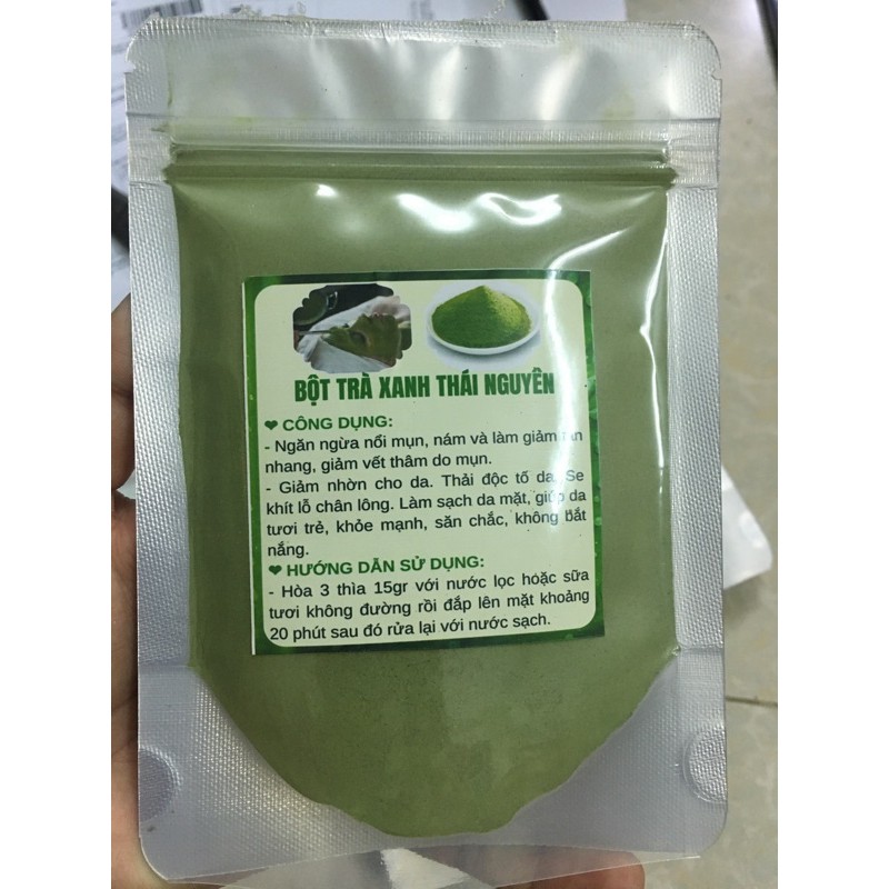 1 Lạng bột trà xanh nguyên chất 100%