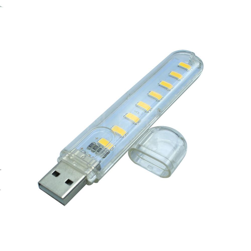 [HCM]Đèn Led cắm cổng Usb 8 Bóng bao sáng