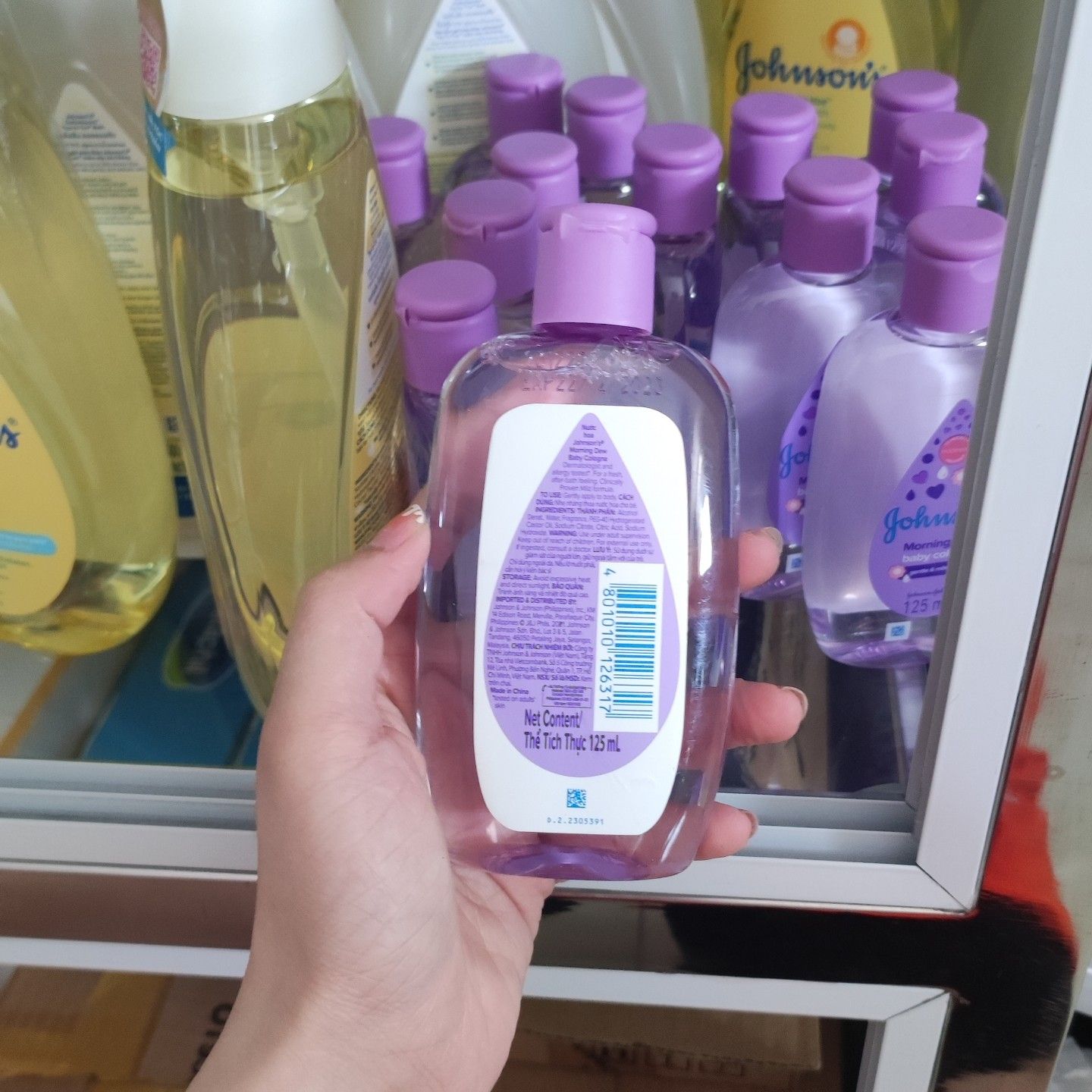 ] Nước hoa Johnson's Baby 125ml ( tím )