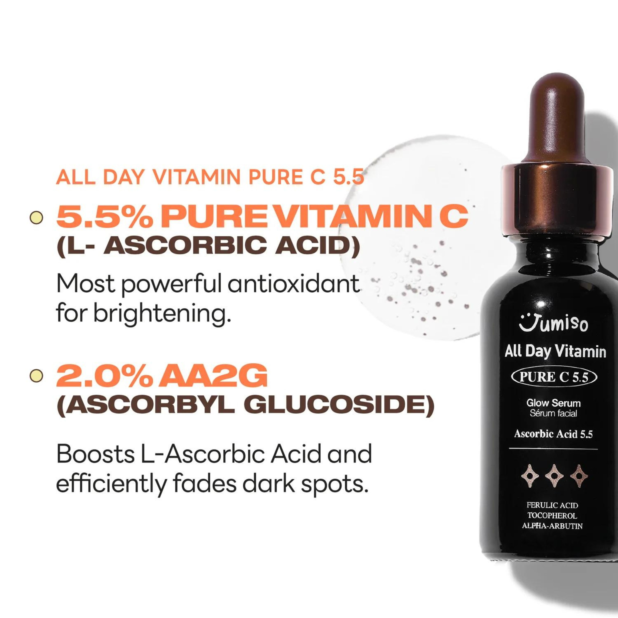 Serum dưỡng sáng mờ thâm Jumiso Vitamin C