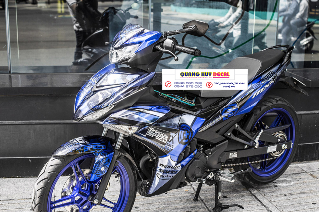 Tem trùm ex 150 xanh bạc, tem exciter 150, team trùm exciter 150, tem xe exciter 150, team trùm ex 150, team xe exciter 150 xanh bạc