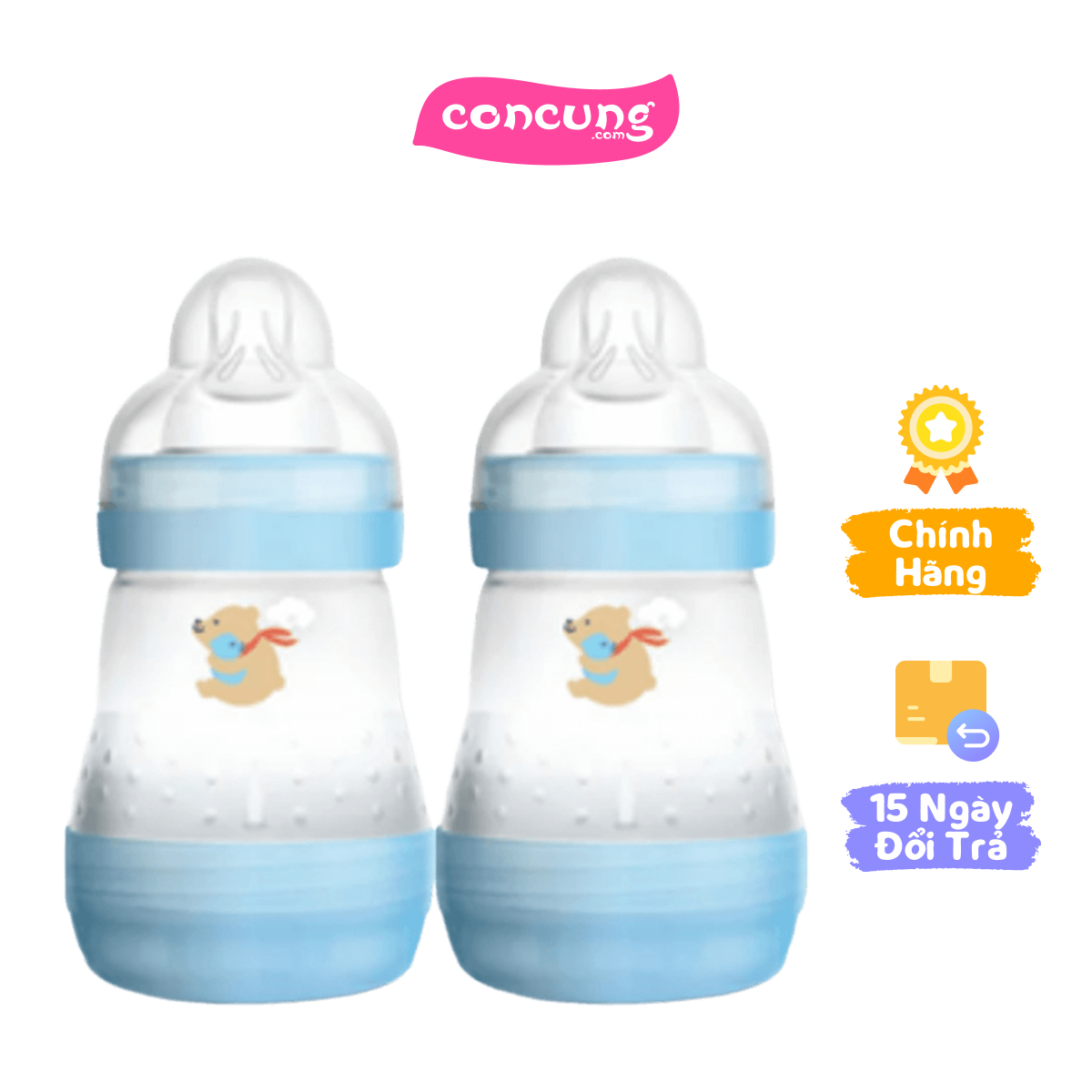 Combo 2 Bình sữa Mam Easy Start Anticolic 160ml