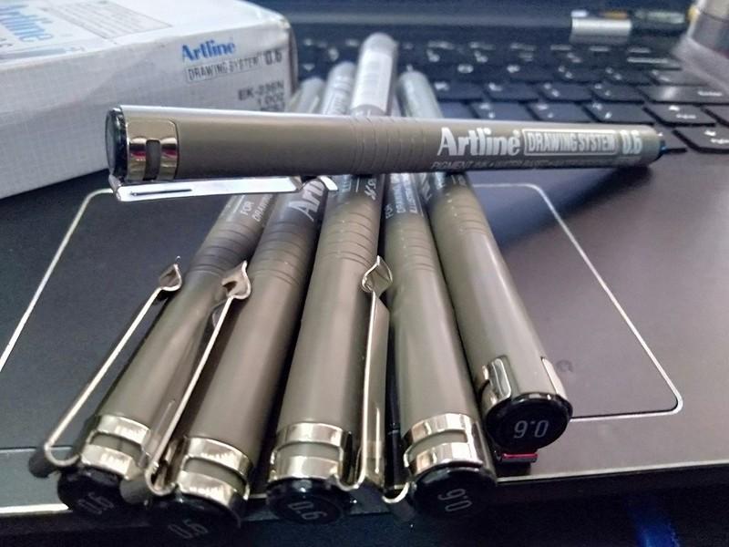 [HCM]Bút vẽ kỹ thuật Artline EK-236N Drawing System Pen ngòi 0.6m - Combo 6 cây