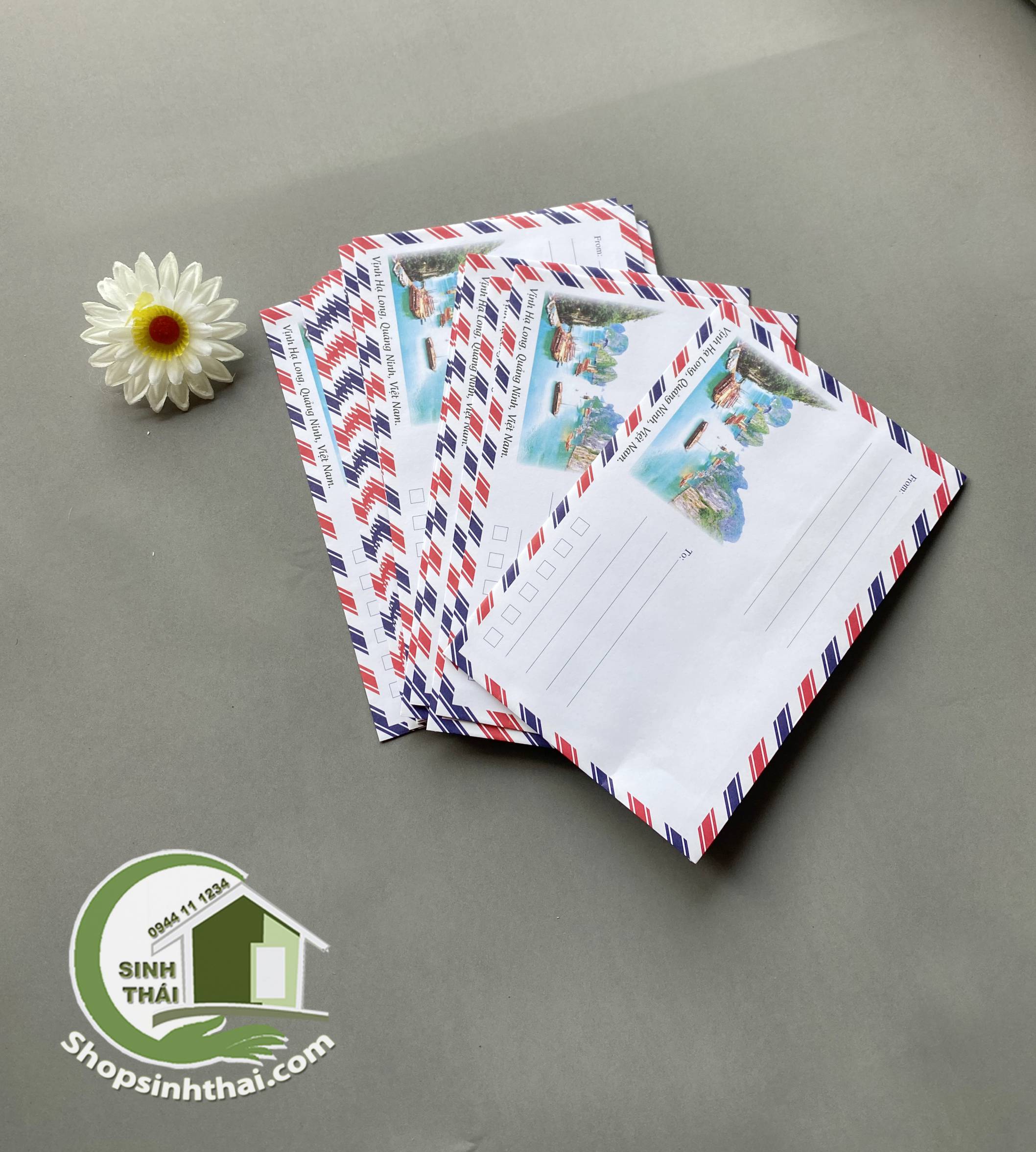 [HCM]Phong bì bao thư màu trắng có keo dán ( 10 cái )